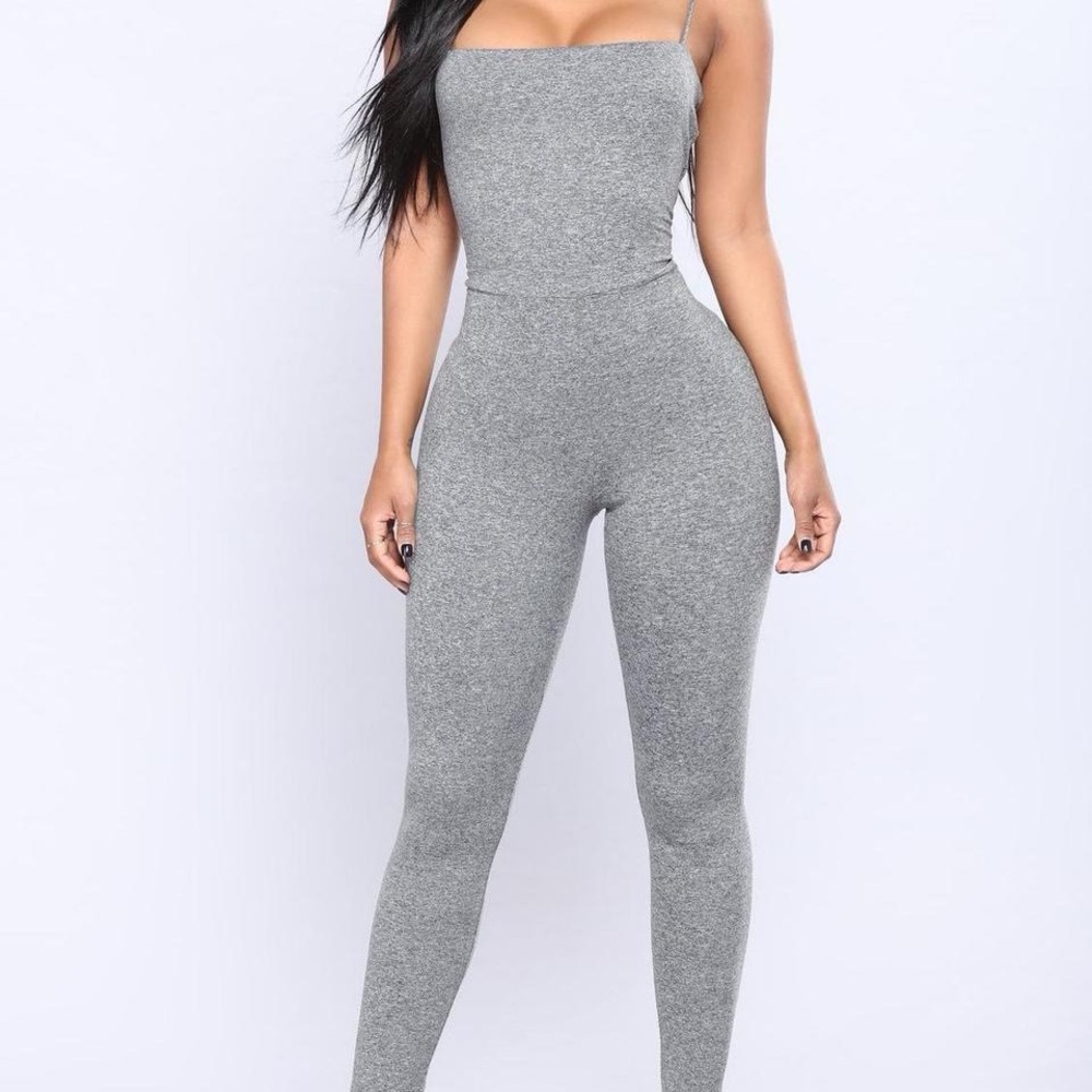 Gray Leggings Jumpsuit